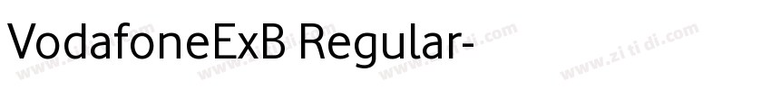 VodafoneExB Regular字体转换